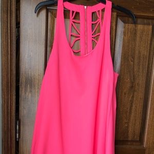 Hot pink dress